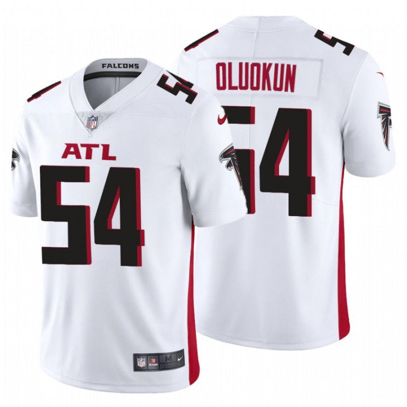 Men Atlanta Falcons 54 Foyesade Oluokun Nike White Game NFL Jersey